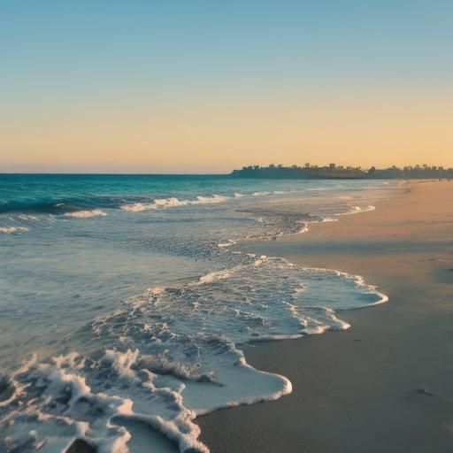 Calm Beach Scene Generated by AI