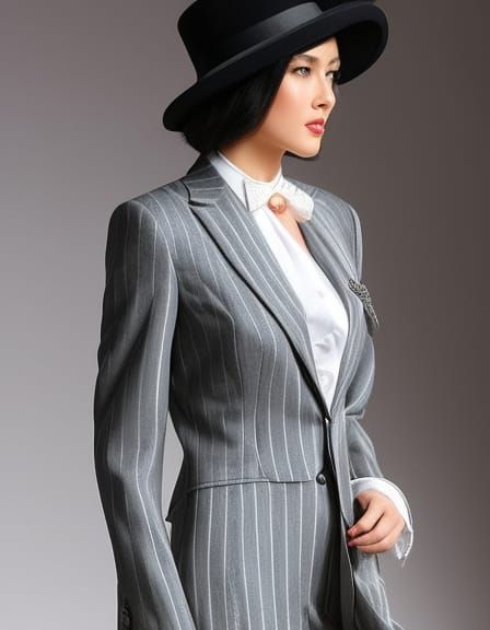 Striking Mafia Boss in Gothic Style