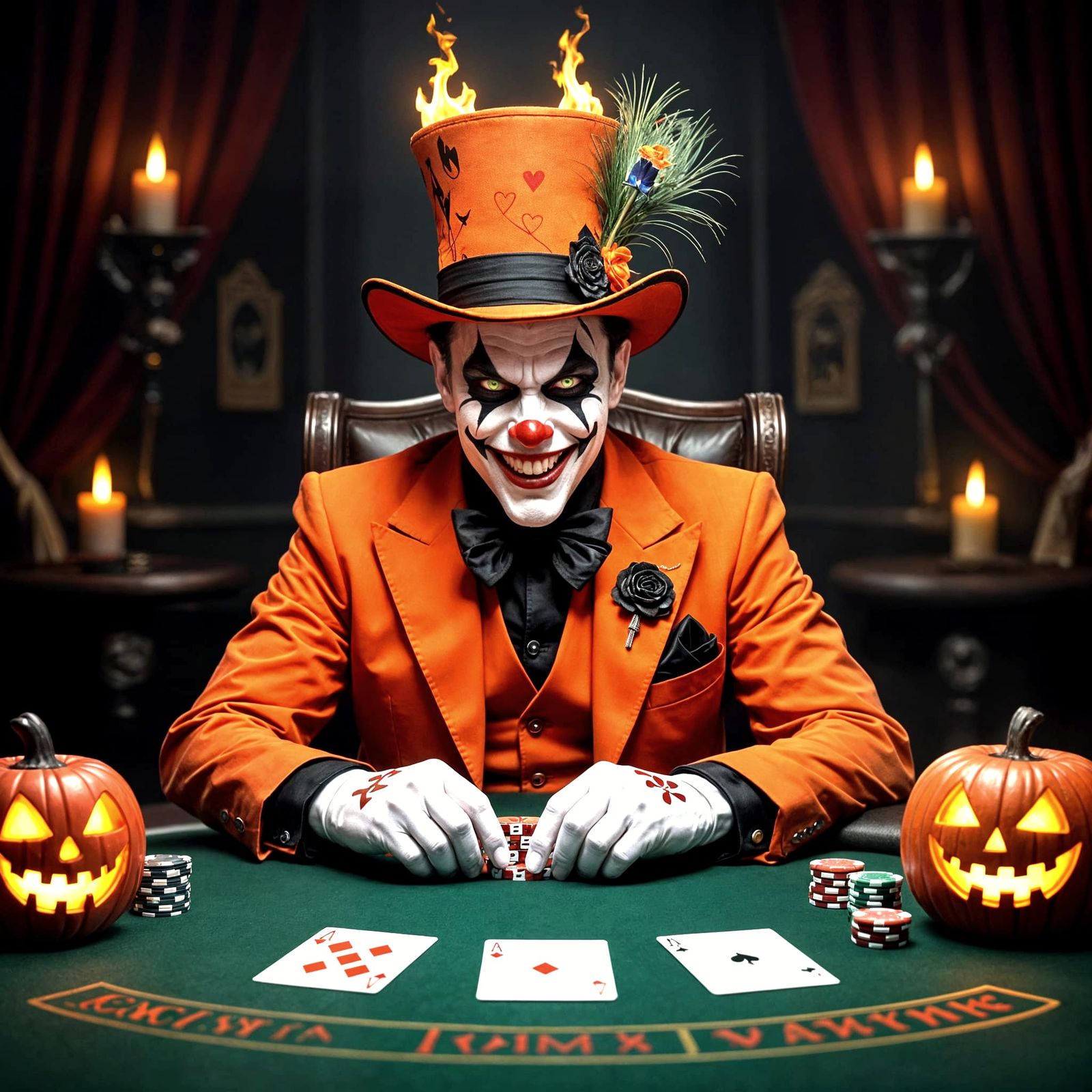 Devilish Blackjack Table with Jester Dealer