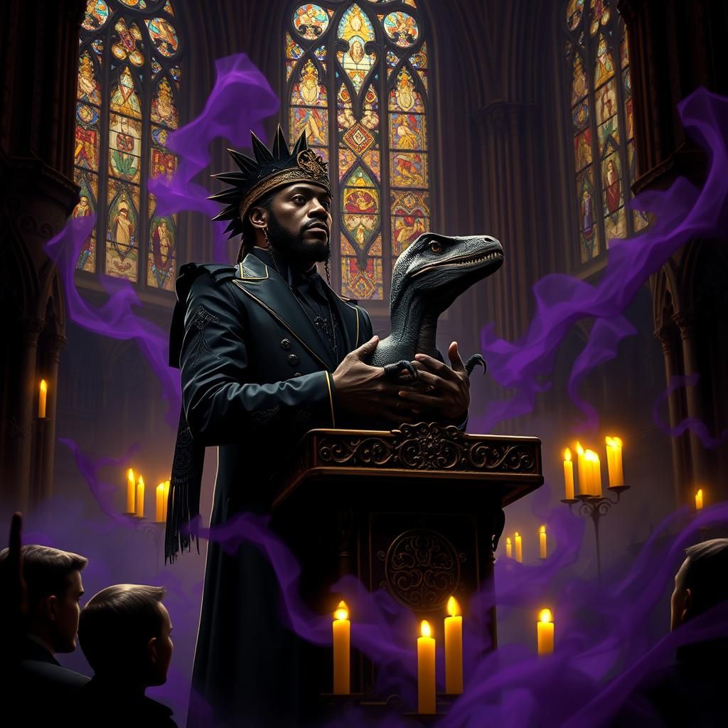 Chief Keef Delivers Eulogy with Velociraptor, Gothic Cathedr...