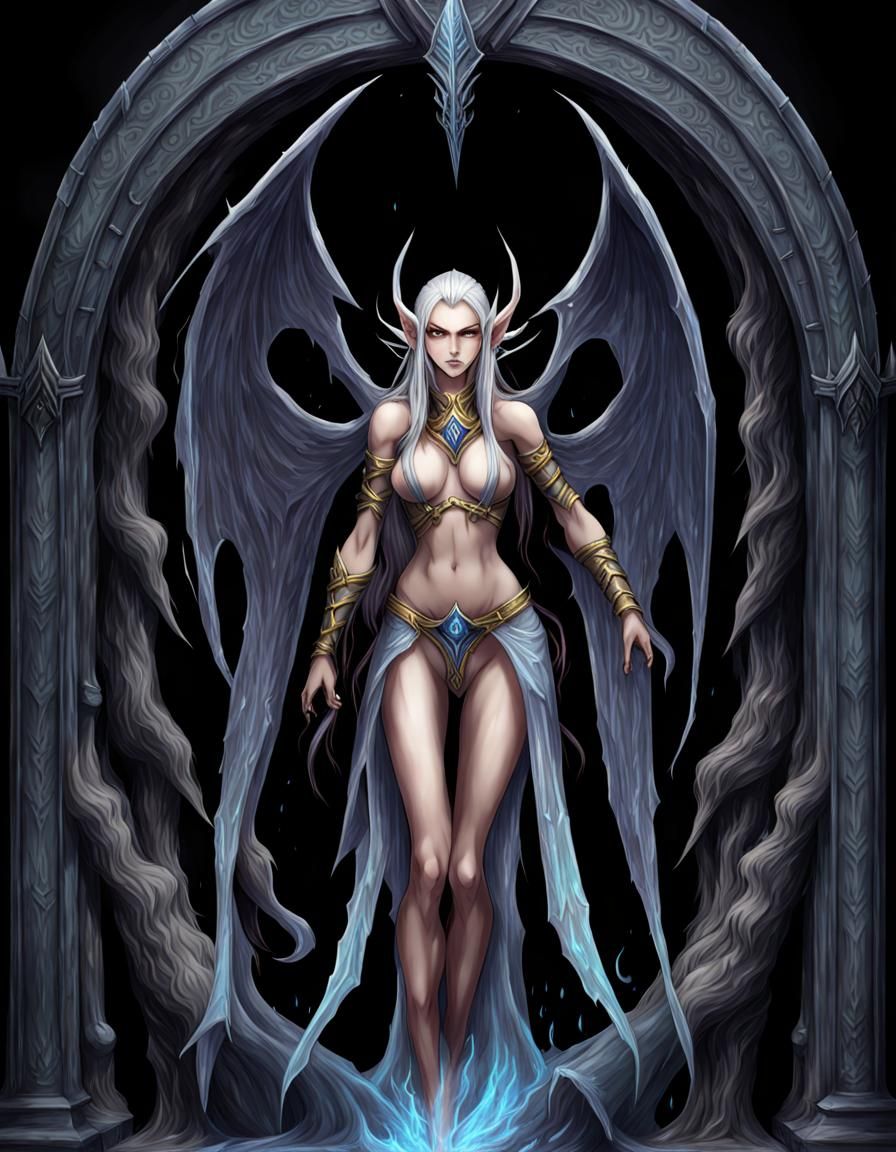 High Elf Female at Abyss Portal