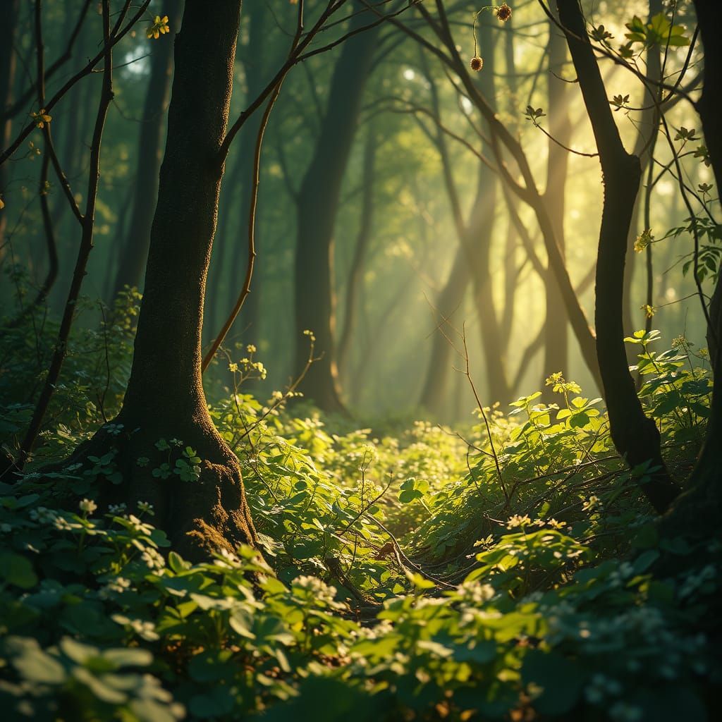Epic Forest Pixie in Meticulously Detailed Digital Landscape