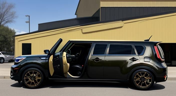 Kia Soul Limousine Truck with Black Bronze Paint