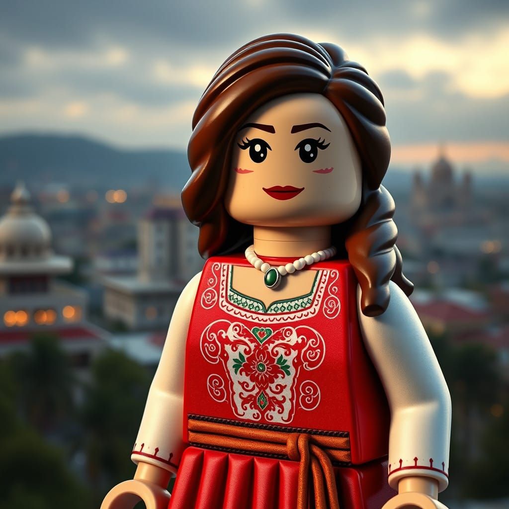 Minifigure of a Azerbaijani woman 🇦🇿