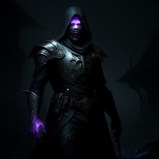 Shadow Figure in Dark Fantasy Style