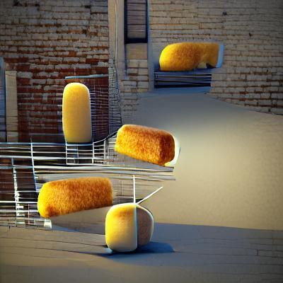 AI Generated Twinkie Rendered in V-Ray