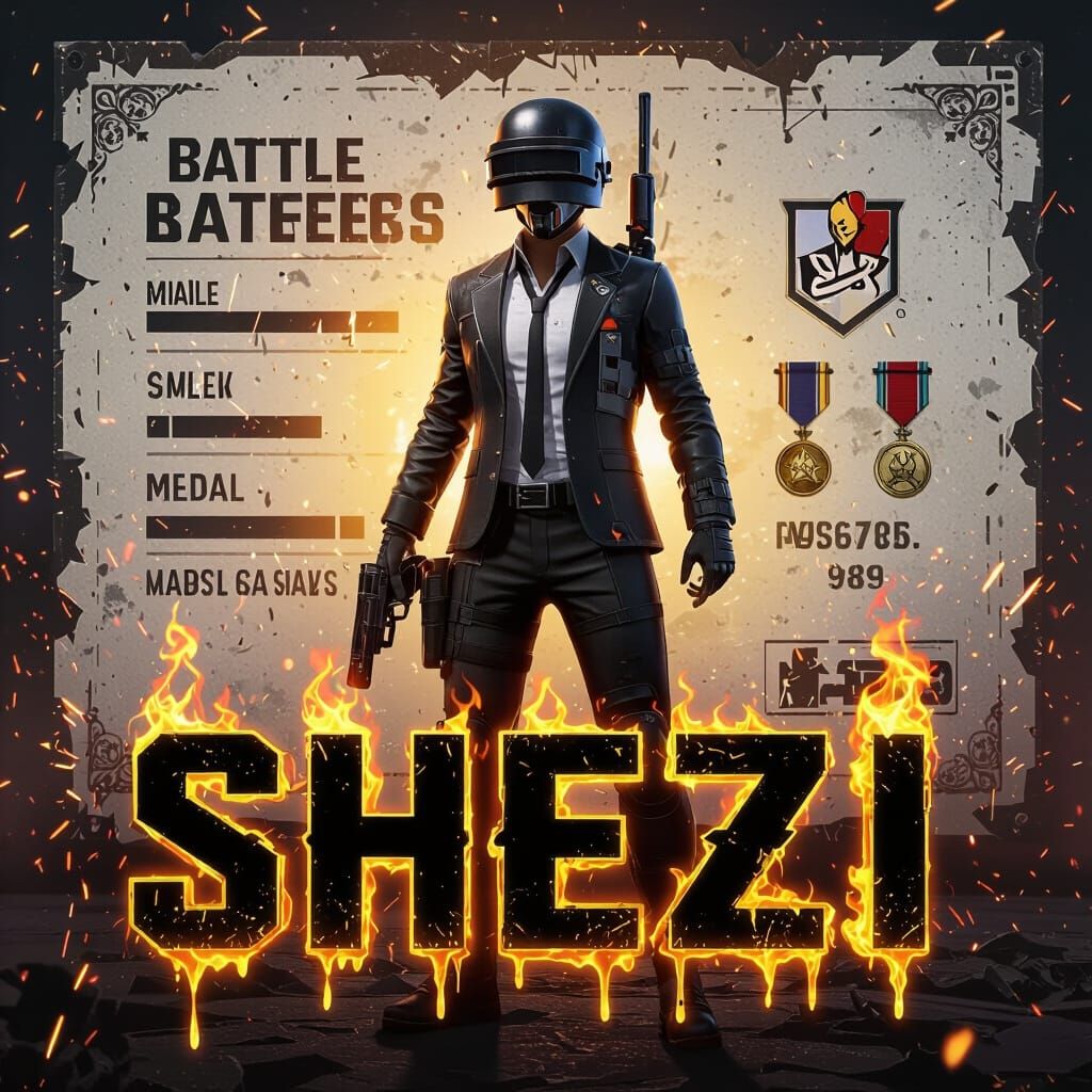 PUBG Joker X-Suit Character in Esports Poster Style