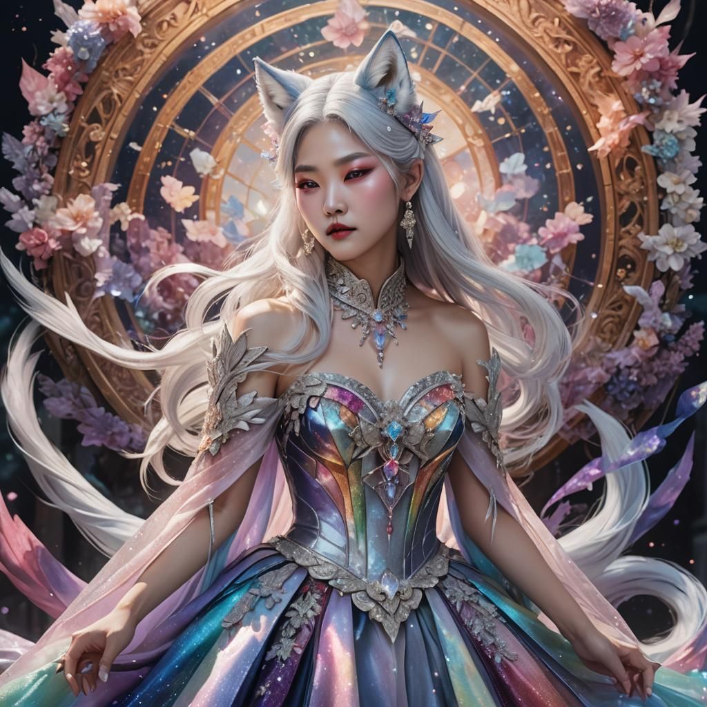 Korean Vampire Queen in Art Nouveau Style