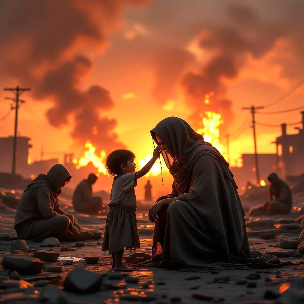 Broken World, Hopeful Child Offers Comfort