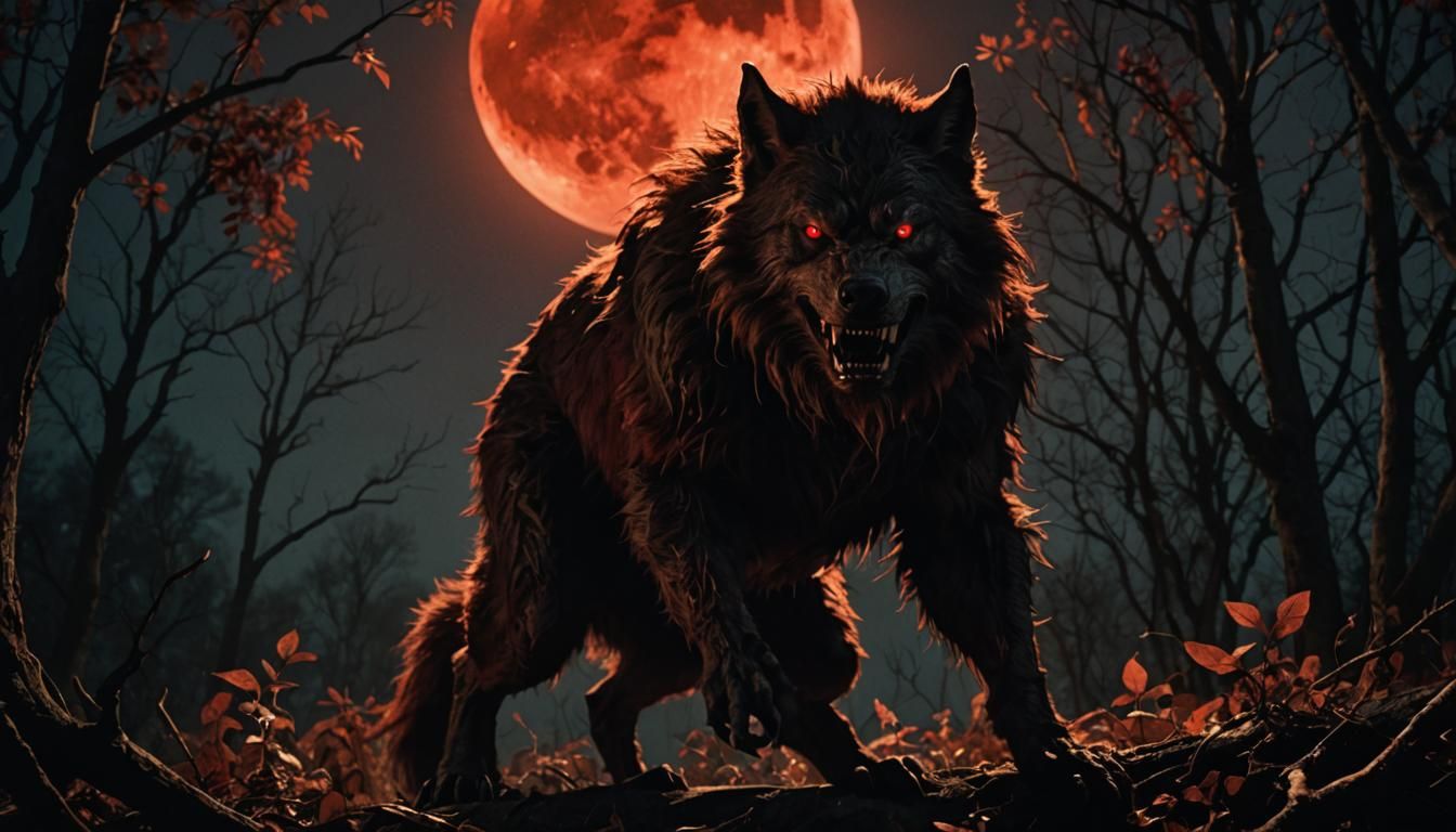 Werewolf Under Red Moon: Cinematic Dark Fantasy