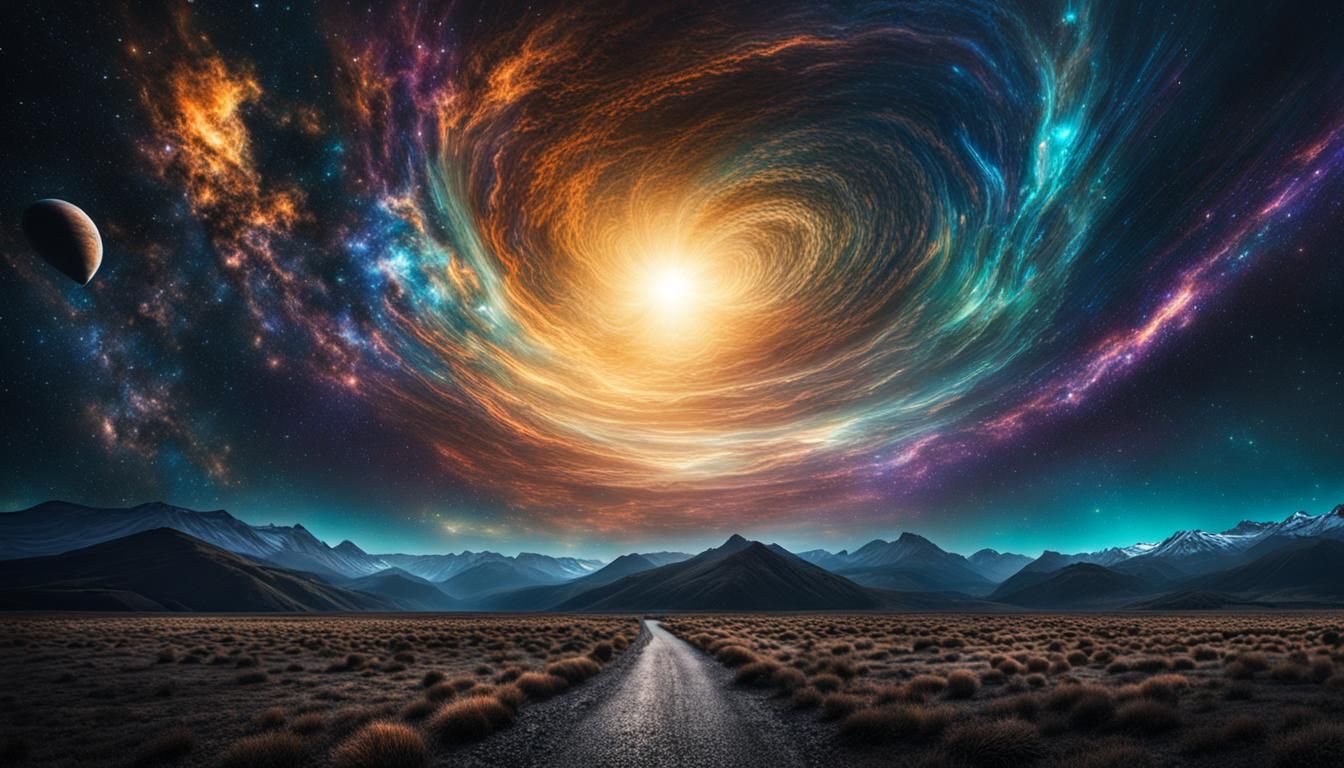 Iridescent Traveler in a Hyperrealistic Universe