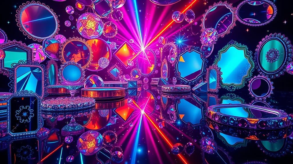 Reflecting Mirrors in Translucent Crystalline Universe