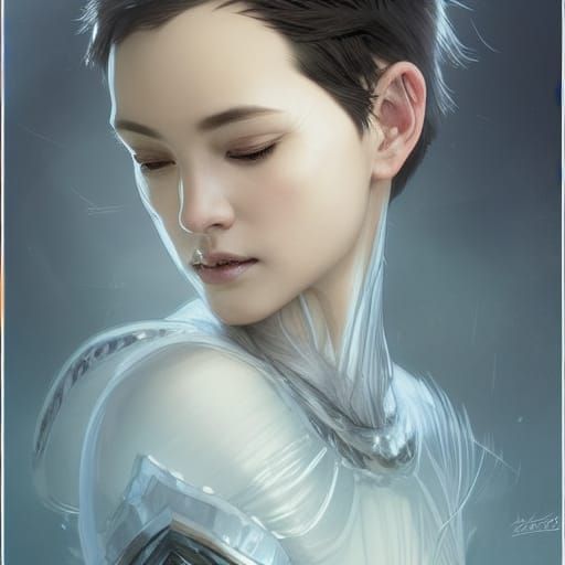 Intricate Portrait of an Inuit Ice Queen