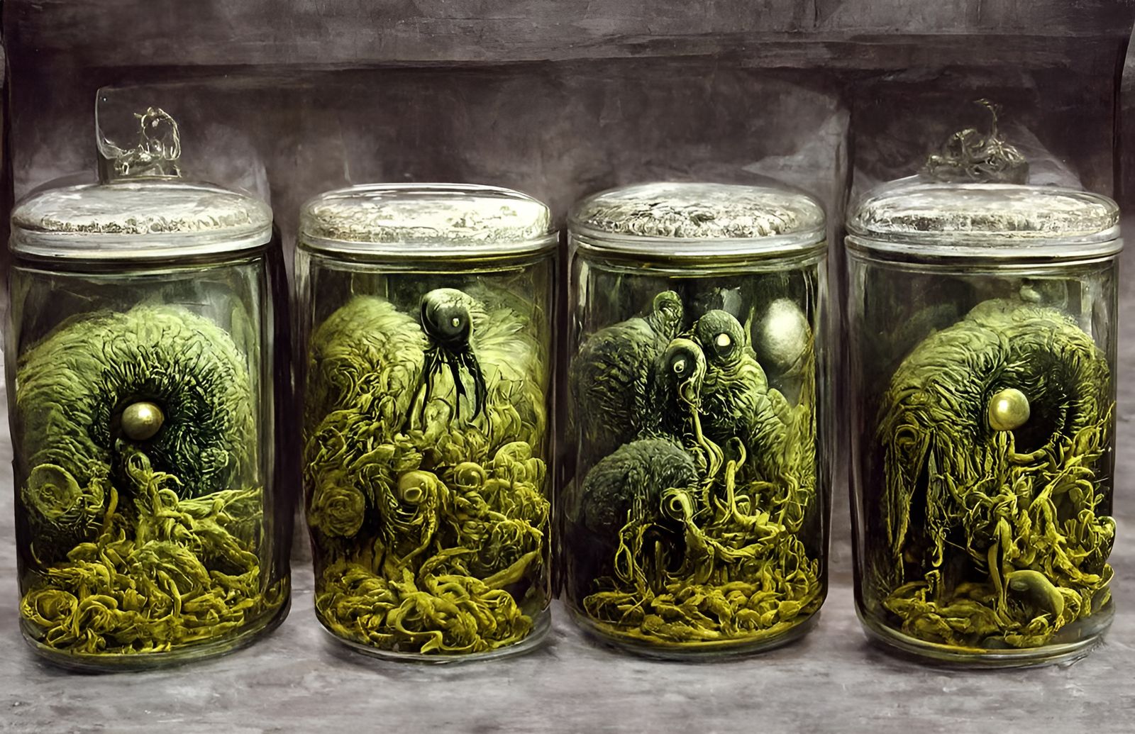 "If you can't create your own nightmares, store-bought is fine" - Lovecraftian monsters in jars