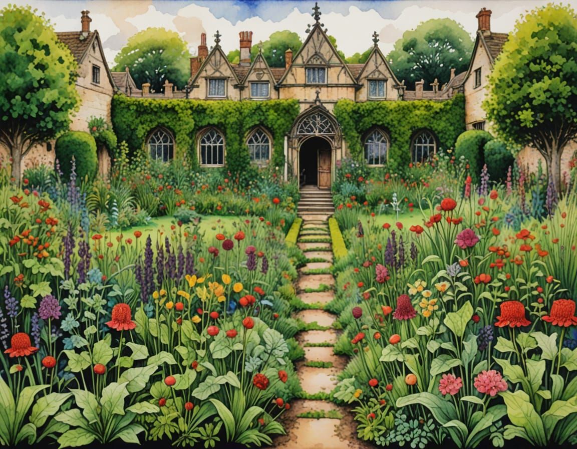 Elizabethan Garden Unravels in Vibrant Chaos