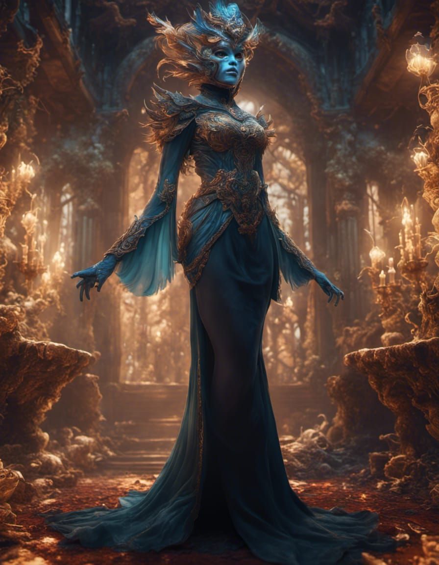 Dramatic Mask in Detailed Digital Matte Painting