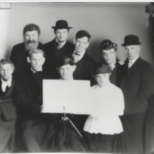 One of the 1st group photos ever taken