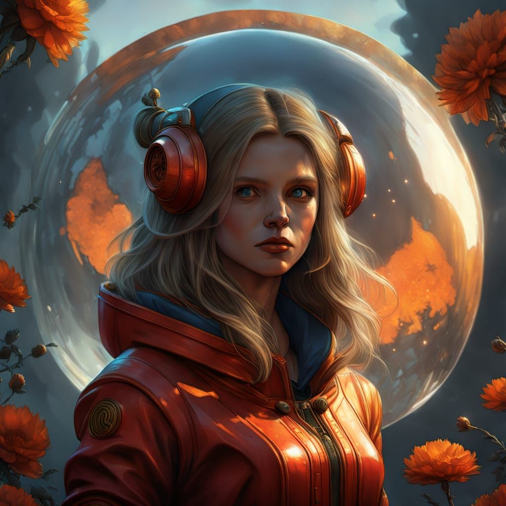 Ethereal Moon Garden in a Glass Dome