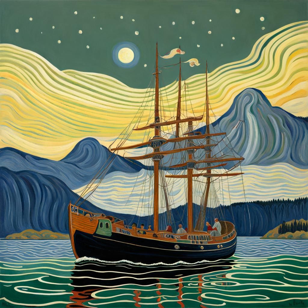 Evocative Landscape in an Expressive Style