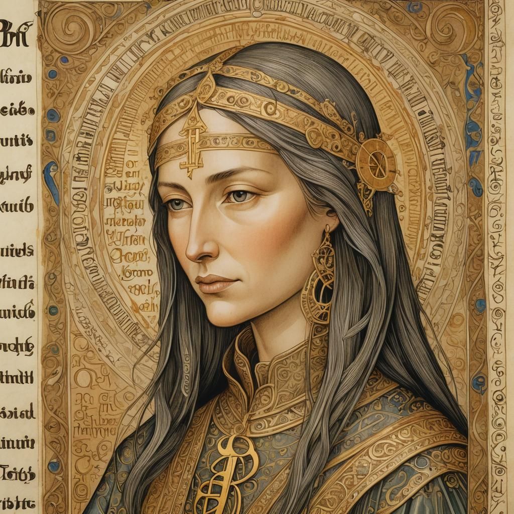 Illuminated Manuscript of Hildegard von Bingen