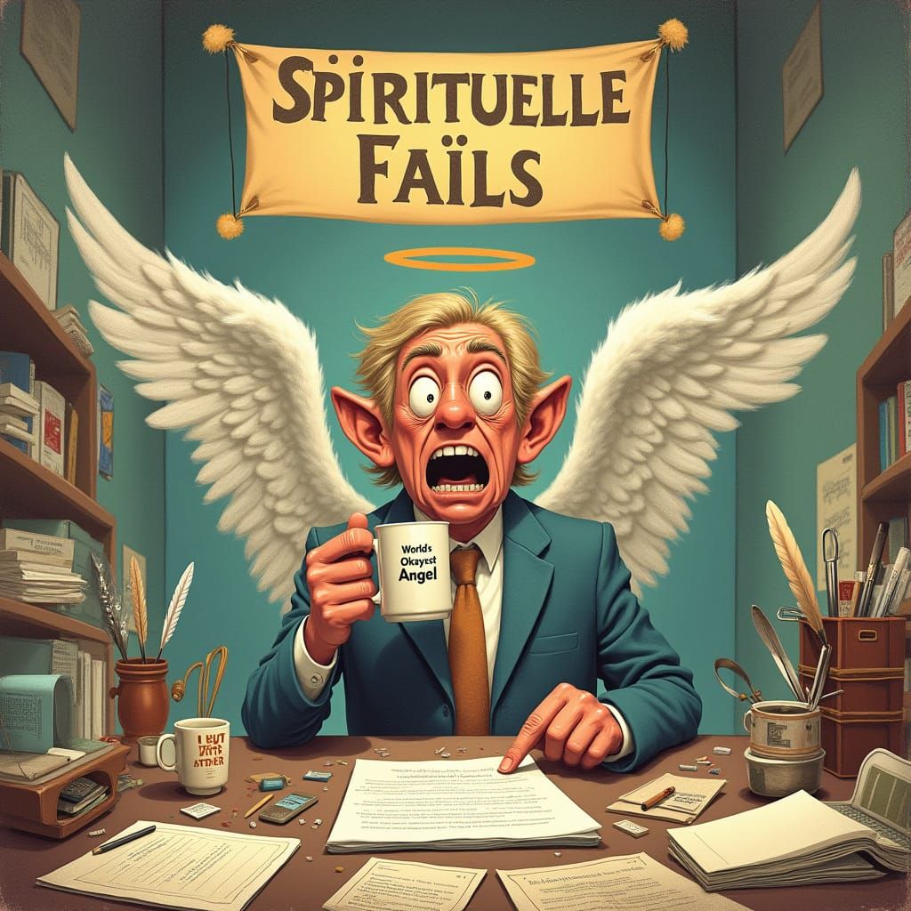 Hapless Angel in Heavenly Bureaucracy Chaos