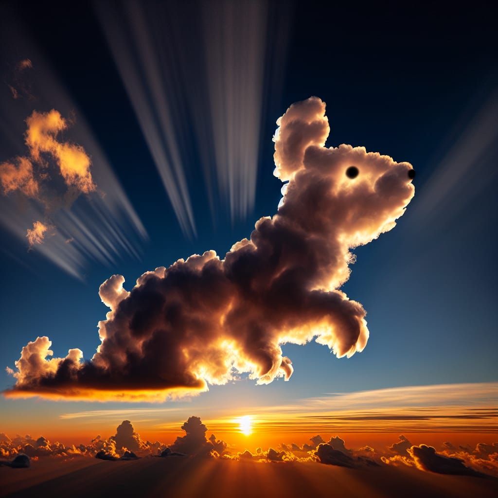 Guinea Pig Cloud Formation at Sunrise