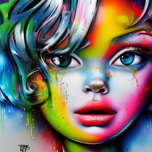 Colorful Melting Graffiti Art in Street Style