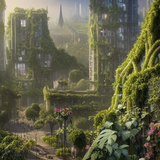 Plant-Based City: A Flourishing Future Metropolis