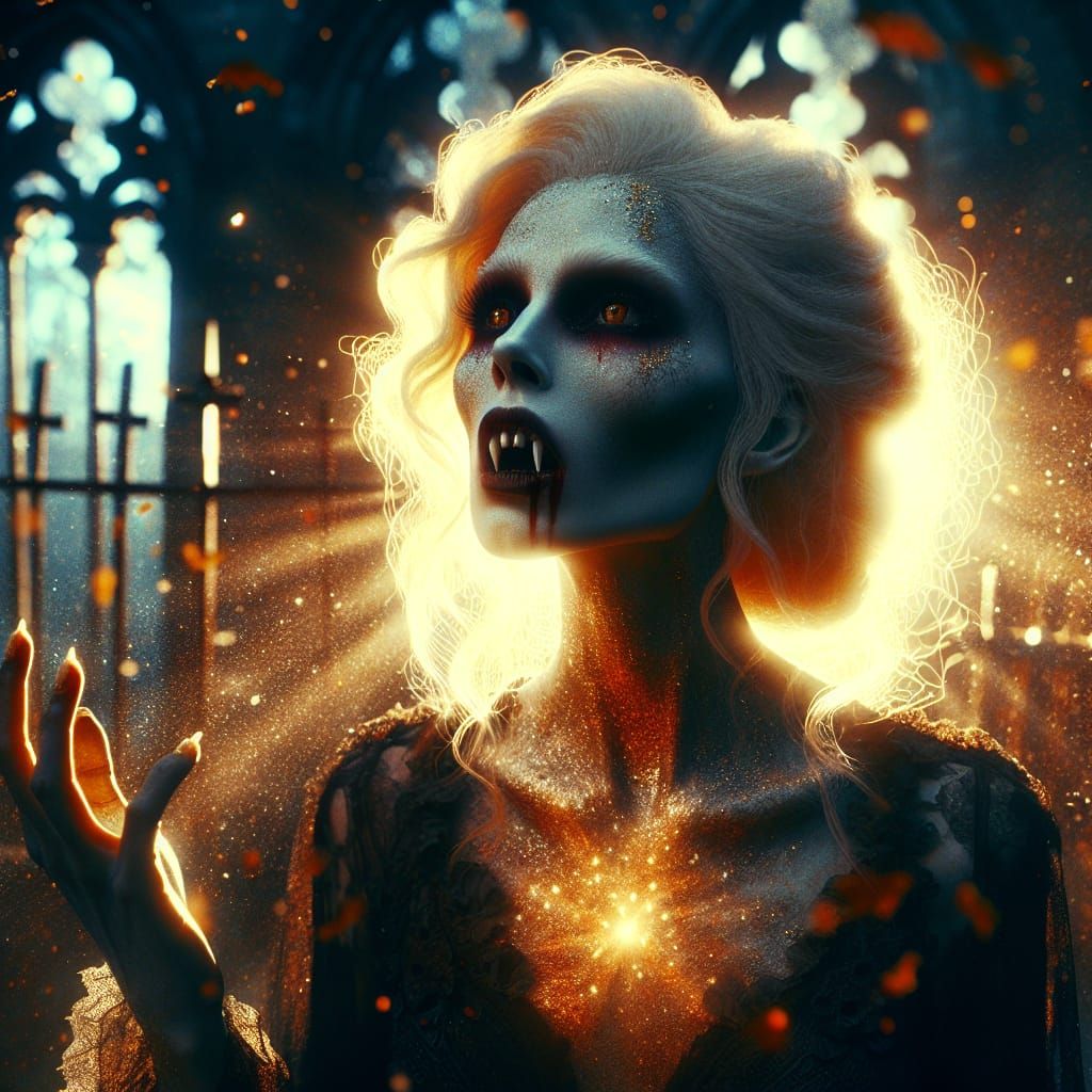 Ethereal Vampire Turns to Stone in Sunlight