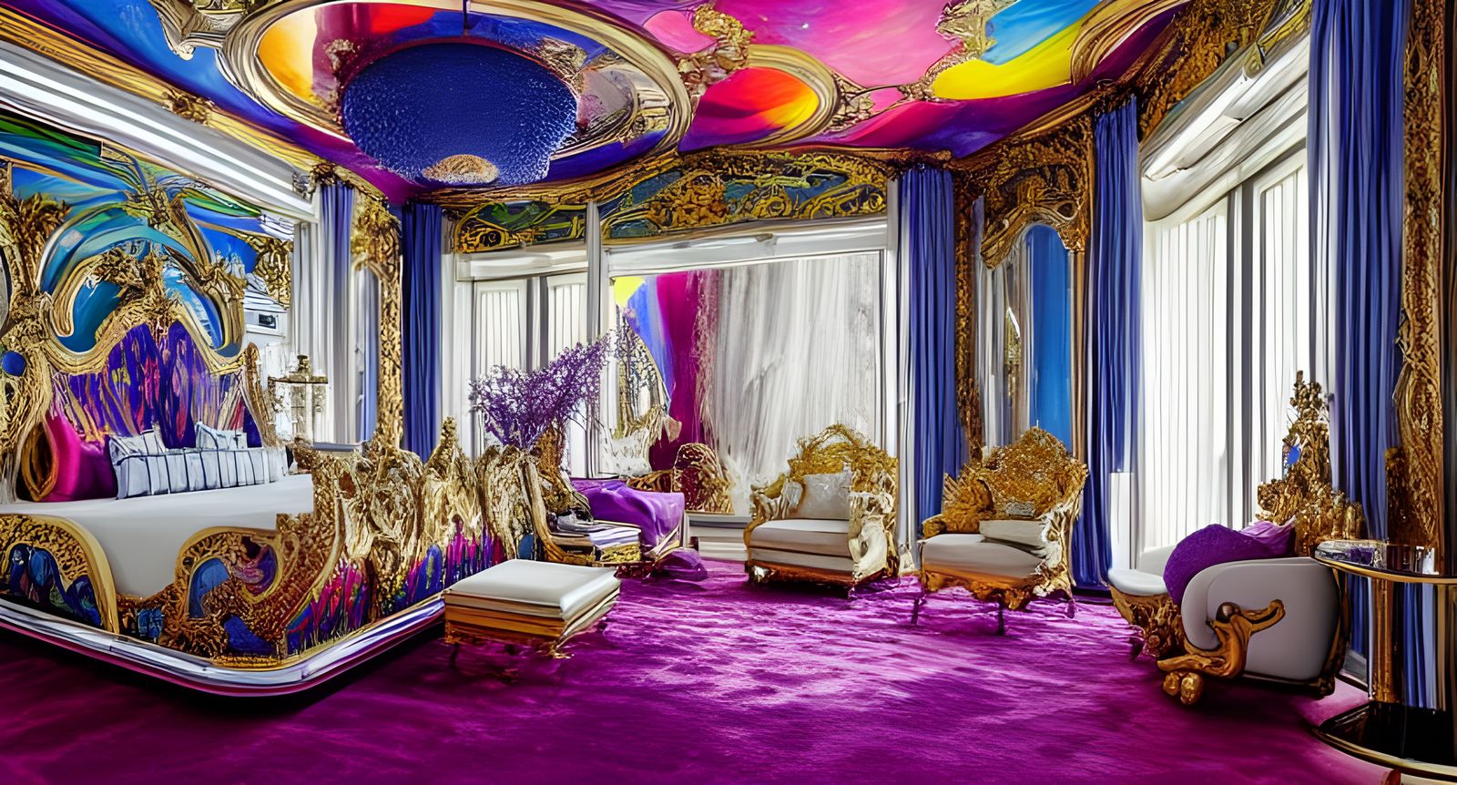 ornate rococo bedroom