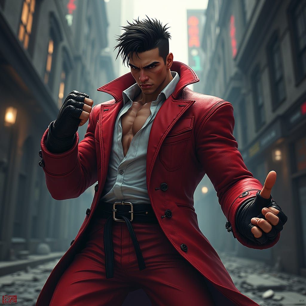 Miguel from Tekken 8 in Dramatic Fighting Pose