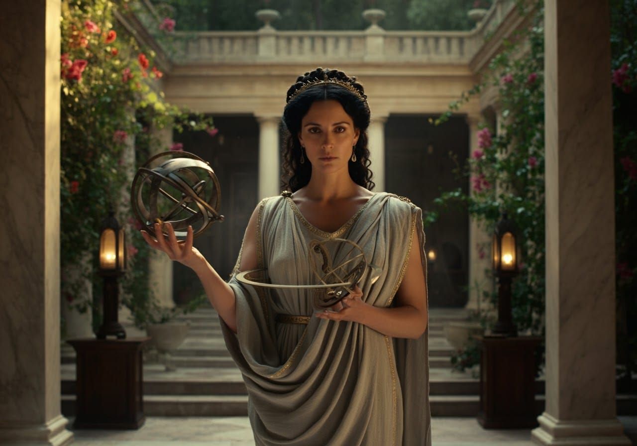 Hypatia in Alexandria Villa, Golden Light