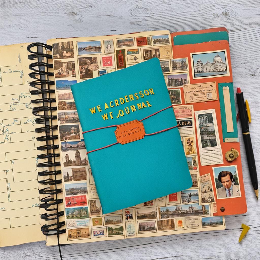 Wes Anderson Style Junk Journal Scrapbook