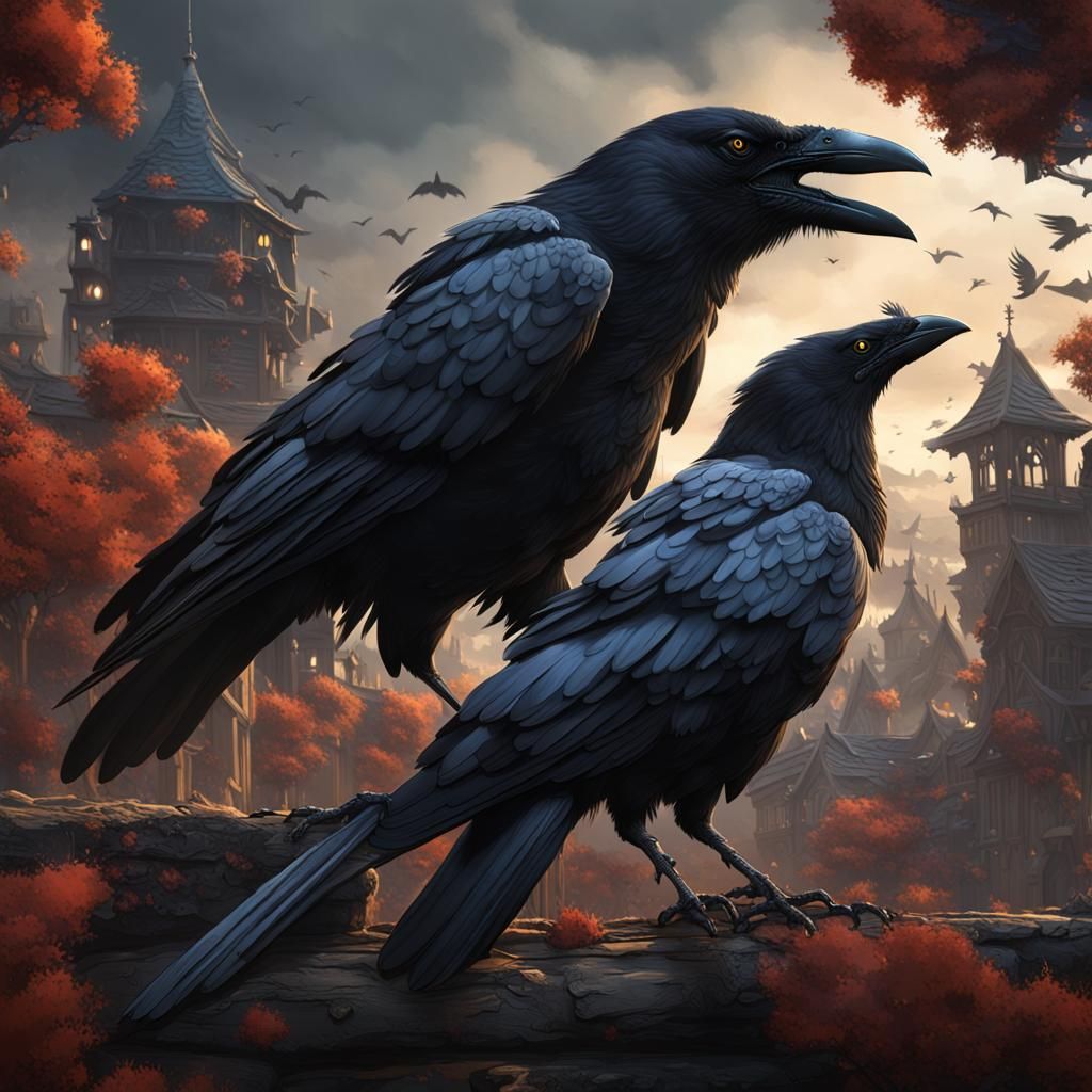 A murder of crows