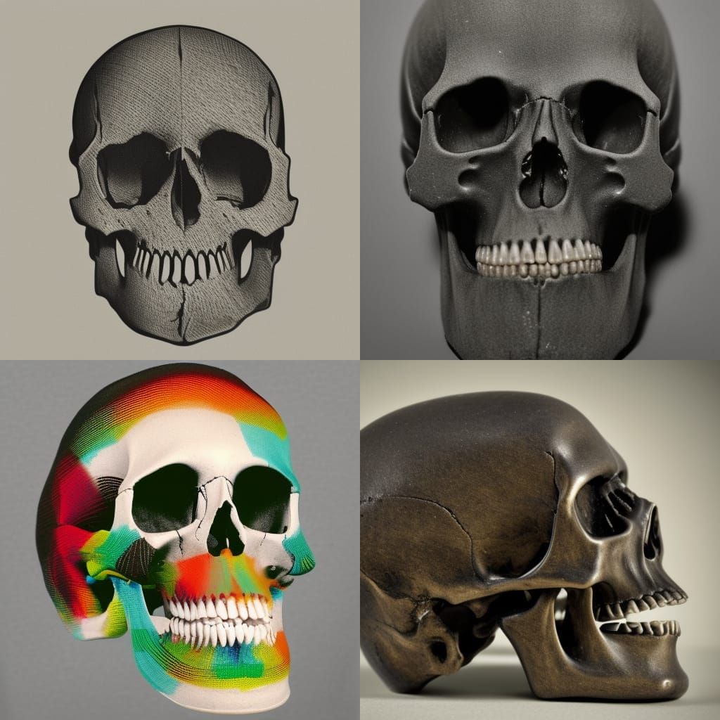 Rastafarian Skull Art