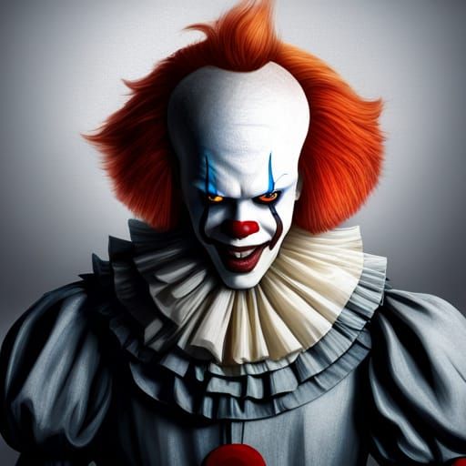Pennywise Portrait in Art Nouveau Style