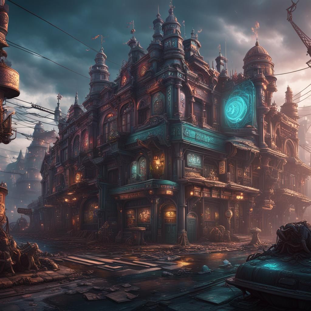 Punk Subculture Concept Art in Unreal Engine 5