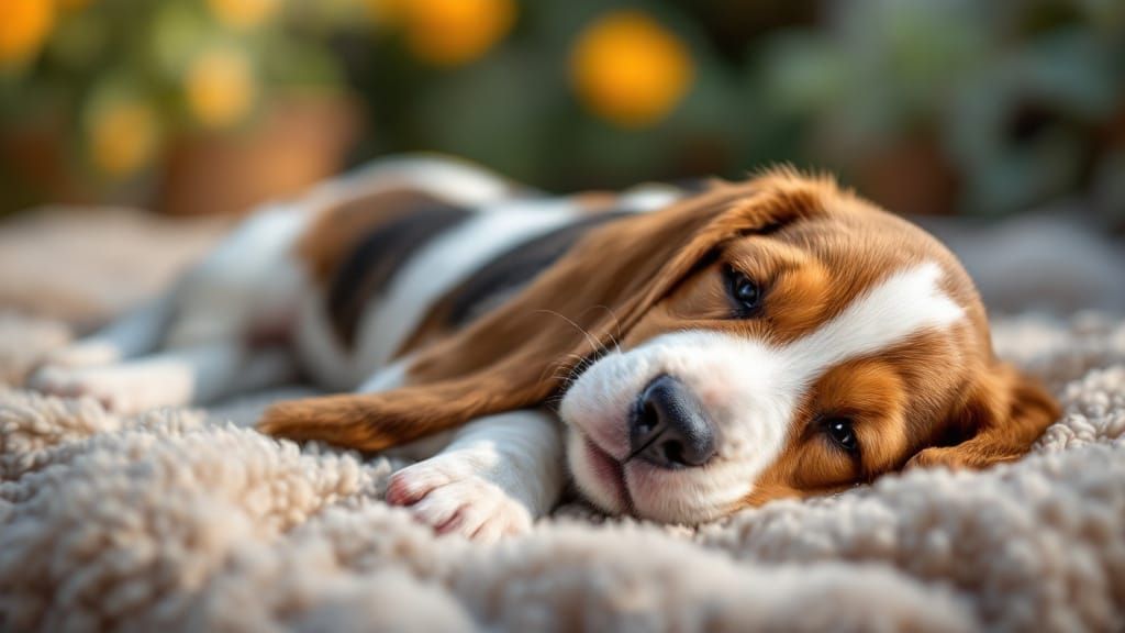 Adorable Basset Hound Puppy Wants Belly Rub