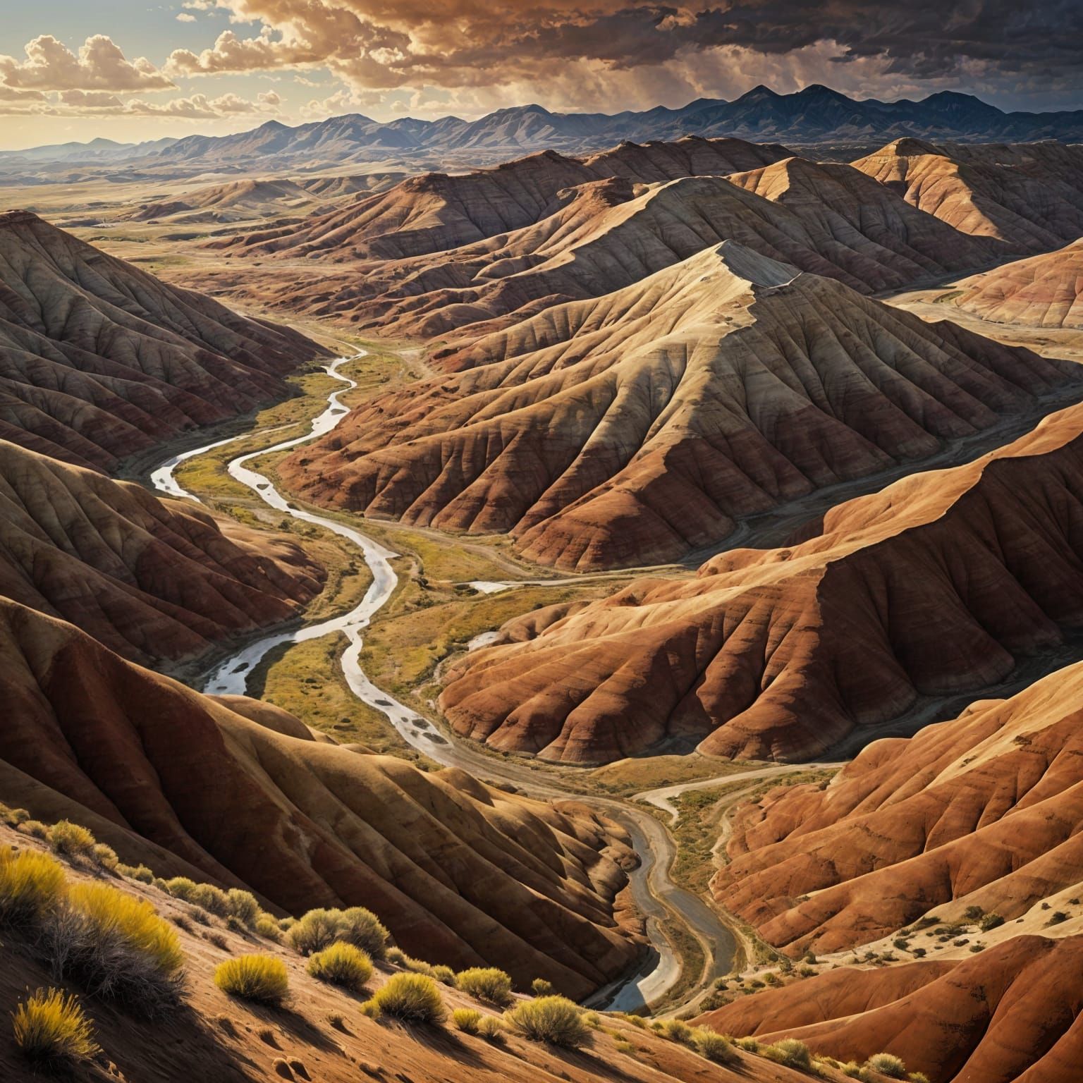 Earth Toned Landscapes in a Realistic Style