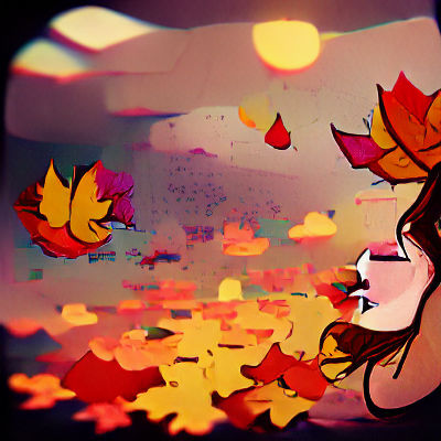 Radiant Woman in Autumnal Sunlight