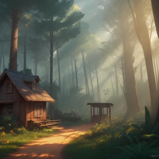 Sweet Odor Woods: Pixar-Style 3D Digital Art