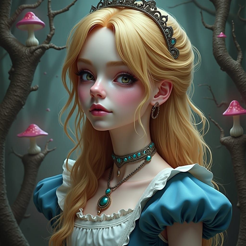 Dark Fantasy Alice in Wonderland Concept Art