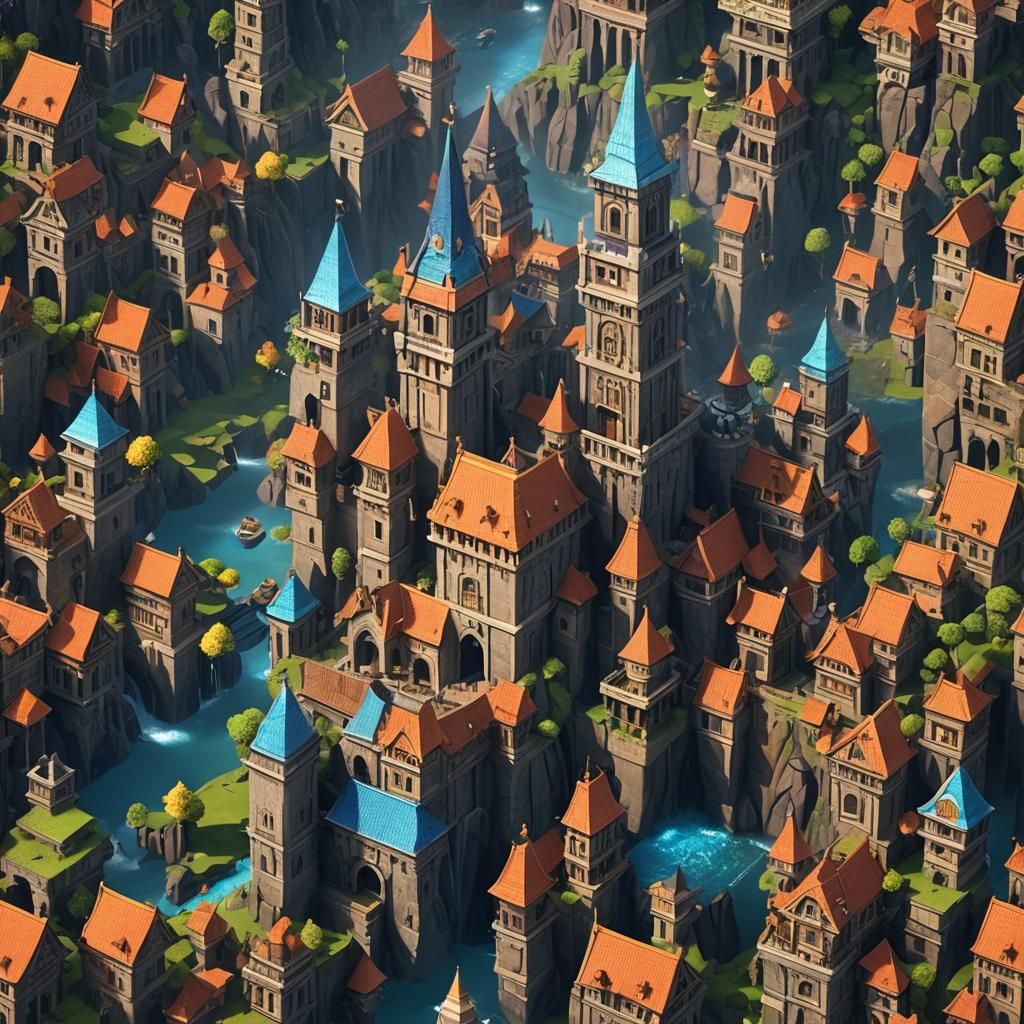 Detailed Roblox Matte Painting in Unreal Engine 5