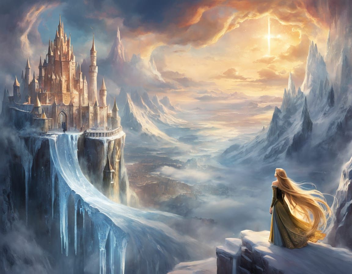 Rapunzel in Icy Tower: Fantasy Concept Art