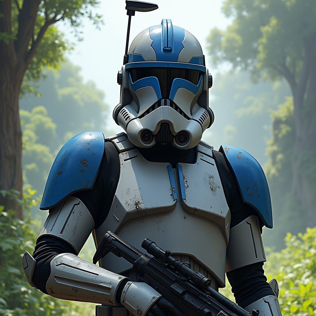 Star Wars Clone Commando in Detailed Armor