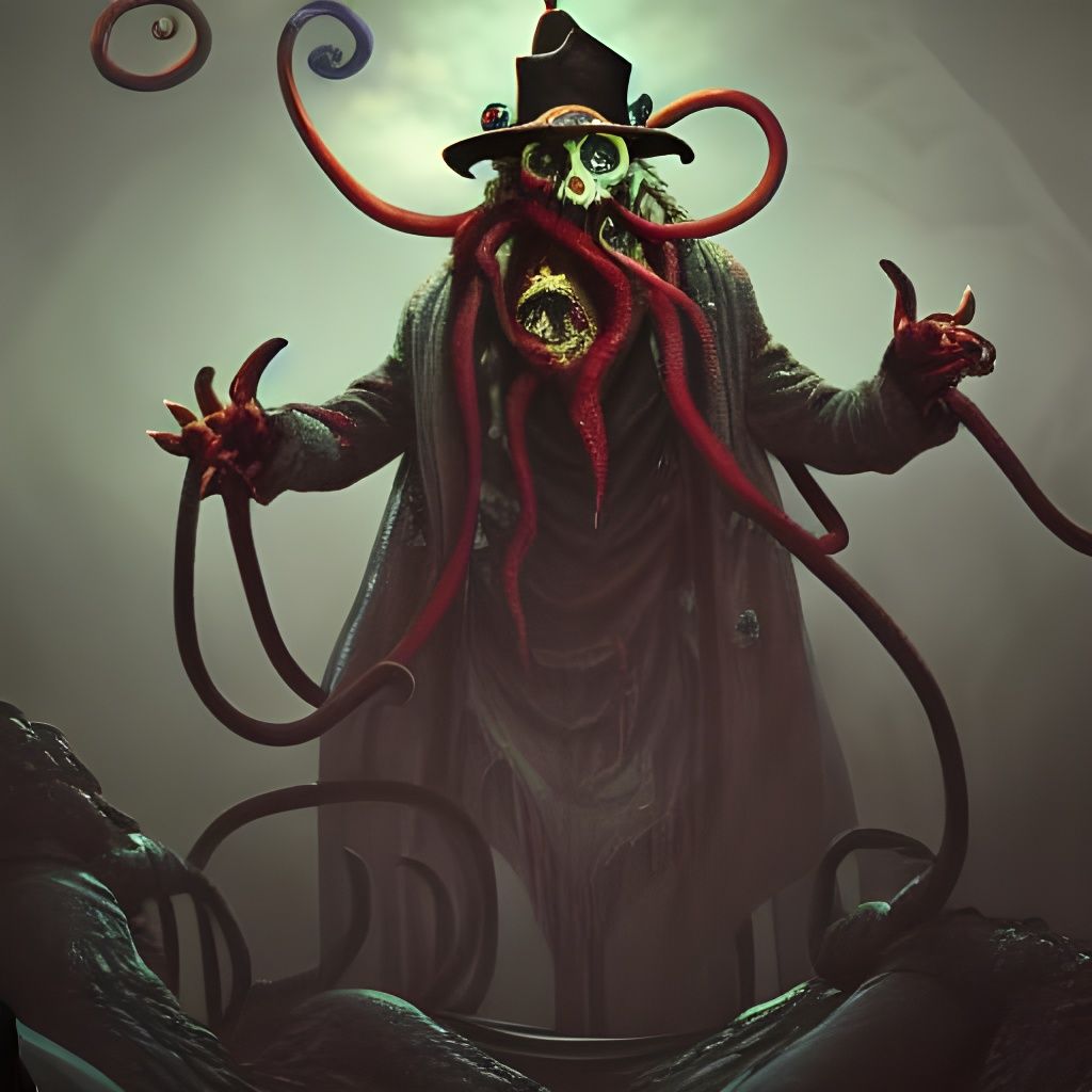 Cthulhu Ringmaster in Lovecraftian Circus