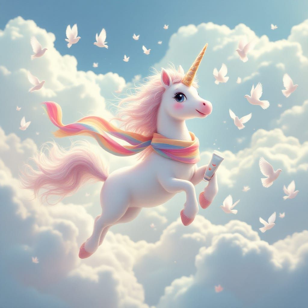 Pastel Unicorn Flight with Hand Cream