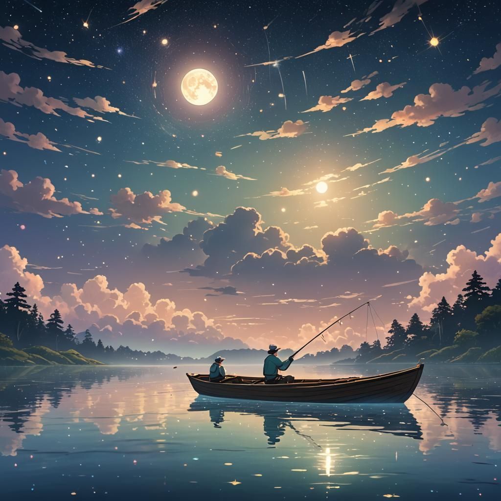 Man Fishing for Stars: Magical Realism