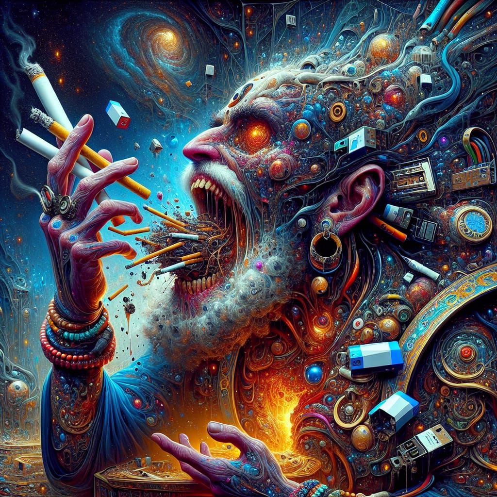 Baba Haft's Bizarre Feast: Cigarettes, Batteries, Capacitors