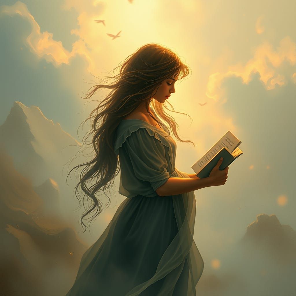 Ethereal Woman Shares Intimate Stories in Whispers